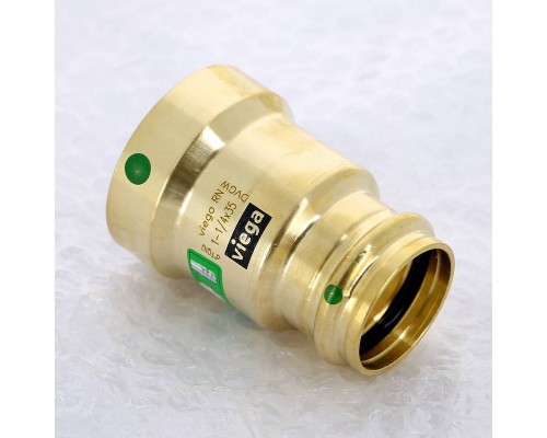 Муфта Megapress-пресс Viega DN32 11/4" x 35 бронза, Megapress, SC-Contur