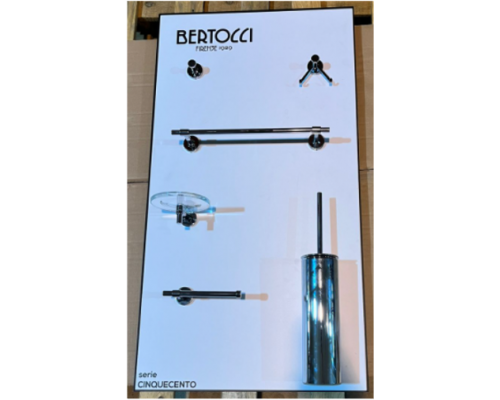 Экспозиционная панель, Bertocci, Cinquecento, 500-900 мм, с аксессуарами, цвет белый матовый