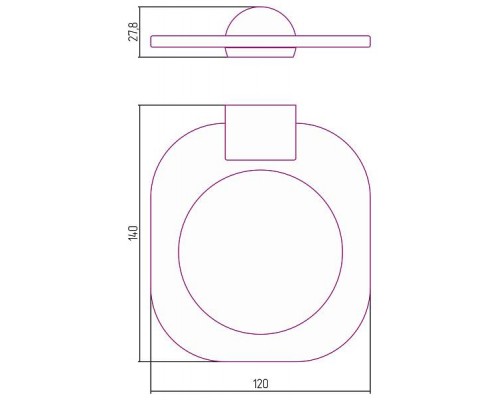 Сунержа Мыльница Сунержа, 12x14x2,8h см, цвет: золото 03-3011-0000