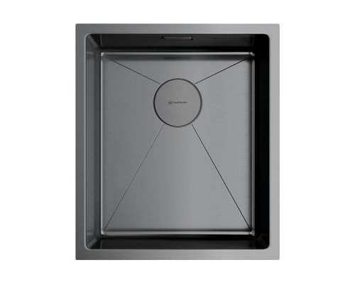 Omoikiri Taki 38-U/IF-GM Кухонная мойка нерж. сталь 38x44 см, цвет: вороненая сталь 4973106