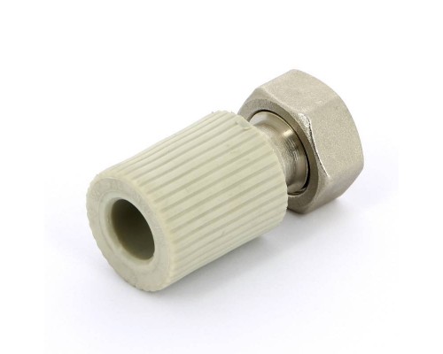 Муфта сварка-В с накидной гайкой FV-PLAST 16х3/4" и вварным латунным патрубком Муфта сварка-В с накидной гайкой FV-PLAST 16х3/4" и вварным латунным патрубком