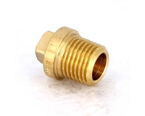 Заглушка Н Viega 1/4" с квадратом и бортиком бронза