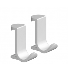 Крючок, Hansgrohe, WallStoris, шгв 18-32-39, цвет-белый матовый, в комплекте-2 шт.