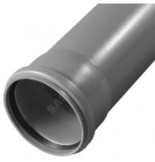 Труба PP-H сер б/н Дн40х1,8 L=0,5м в/к VALFEX 200400050