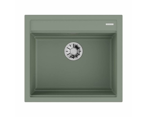 Мойка, OMOIKIRI, Kitagawa, шгв 570-510-200, отверстия для смесителя-3 промаркированных, чаши-1, цвет-Leningrad Grey