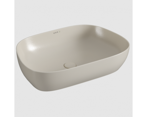 Раковина, Vitra, Outline, шгв 630-420-150, отверстия для смесителя-отсутствуют, VitrA Hygiene, цвет-тауп матовый