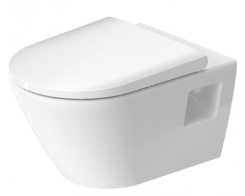 Унитаз, Duravit, D-Neo, шг 370-540, с сиденьем, цвет белый
