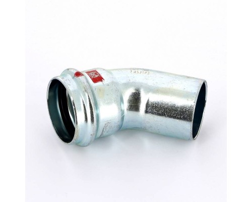 Угол-вставка пресс 45" оцинкованная сталь Prestabo VIEGA 35