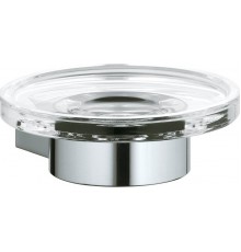 14955019000 PLAN Полочка для мыла с хрустальной мыльницей, хром 14955019000