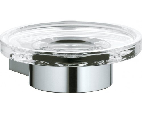 14955019000 PLAN Полочка для мыла с хрустальной мыльницей, хром 14955019000