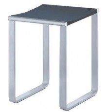 14982010037 PLAN Табурет, подходит также для душевой зоны, нагрузка: 100 kg, хром/темно-серый (RAL 7021) 14982010037
