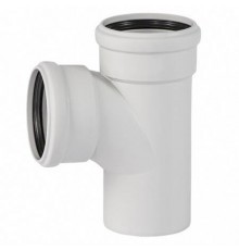 Тройник, Ostendorf, Skolan Safe, SKEA, 87°, 110, 90, PP-MD, цвет-RAL 7035 светло-серый