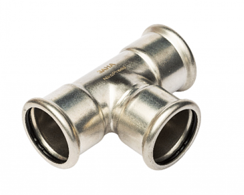 Тройник, Sanha, NiroPress AISI304L, ВПр, 108,0x76,1x108,0, 91130.3
