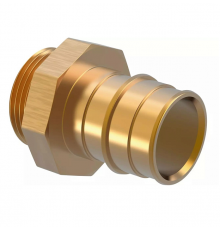 Штуцер Uponor Q&E Wipex с наружной резьбой 63-2 HP, 6 бар, латунь