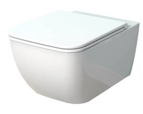 Унитаз, Smartflow, Vigente, подвесной, шгв 410-580-345, с сиденьем, цвет-белый