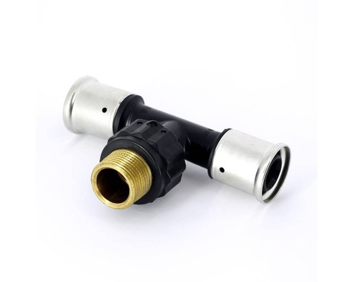 Тройник пресс-Н PVDF HENCO 26х3/4"х26