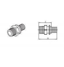 Переходник с наружной резьбой SDR 11, 25х2,3 -R 3/4