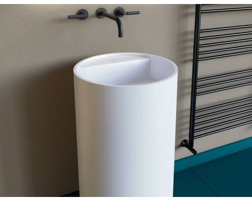 Раковина, Salini, Armonia Top, шгв 450-450-850, отверстия для смесителя-отсутствуют, D504, цвет-белый глянцевый
