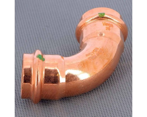 Угол пресс медь Profipress с SC-Contur VIEGA 28