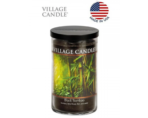 Декоративная свеча Village Candle Черный бамбук (538 грамм)