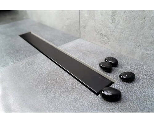 Душевой лоток, Pestan, Confluo Frameless Line Matte Black, шдв 750-120-100, цвет-черный матовый