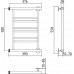 Стилье Минор 0601 Полотенцесушитель водяной для ГВС 39,3x55,8h см, цвет: без покрытия 00601-5040