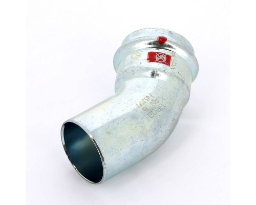 Угол-вставка пресс 45" оцинкованная сталь Prestabo VIEGA 35