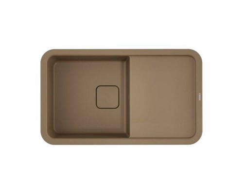 Мойка, OMOIKIRI, Tasogare, шгв 860-510-210, отверстия для смесителя-6 промаркированных, цвет-карамель