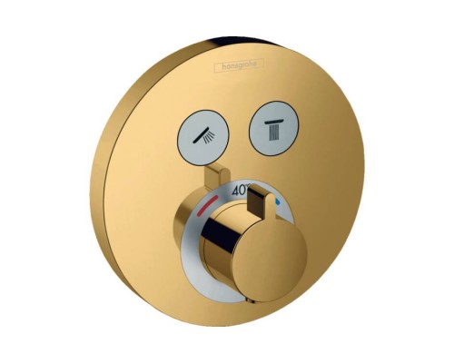 Смеситель для душа, Hansgrohe, ShowerSelect, цвет-полированное золото