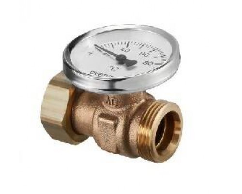 Монтажное шасси с термометром DN20 (G1 HГ х G1 HP)