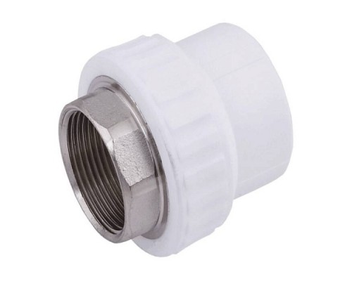 Муфта PP-R бел комб п/ключ Дн50х1 1/2" ВР РосТурПласт 10659 Муфта PP-R бел комб п/ключ Дн50х1 1/2" ВР РосТурПласт 10659