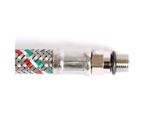 Гибкая подводка для смесителя UNI-FITT М10х1 - 1/2" 150 см оплетка из нержавеющей стали Гибкая подводка для смесителя UNI-FITT М10х1 - 1/2" 150 см оплетка из нержавеющей стали