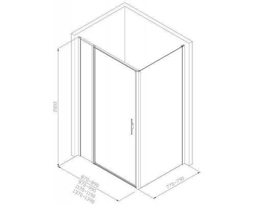Allen Brau Priority Душевой уголок 140x80 см, цвет: хром 3.31010.00 3.31013.00 Allen Brau Priority Душевой уголок 140x80 см, цвет: хром 3.31010.00 3.31013.00