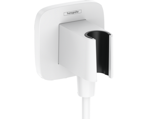 Шланговое подсоединение, Hansgrohe, FixFit Q, цвет-белый матовый