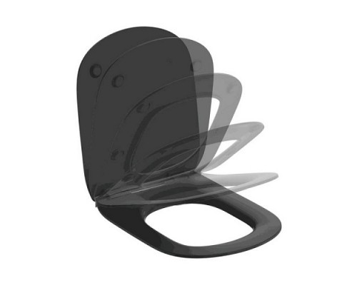 Сиденье д/унит TESI дюр микр черн Ideal Standard T3527V3