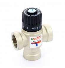 Клапан В термосмесительный 35-60˚С UNI-FITT 3/4" боковое смешение