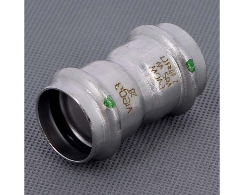 Муфта пресс нержавеющая сталь Sanpress Inox VIEGA 28 Муфта пресс нержавеющая сталь Sanpress Inox VIEGA 28