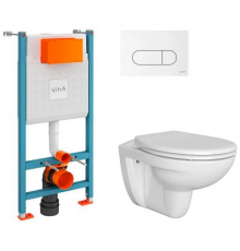 Унитаз инсталляция, Vitra, Normus, подвесной, шгв 360-540-350, цвет-белый