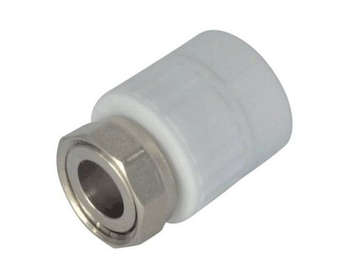 Муфта PP-R бел комб Дн20х3/4" нак/г VALFEX 10139120 Муфта PP-R бел комб Дн20х3/4" нак/г VALFEX 10139120