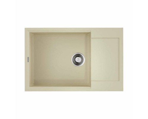 Мойка, OMOIKIRI, Sakaime, шгв 780-500-220, отверстия для смесителя-4 промаркированных, цвет-ваниль