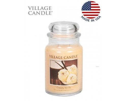 Декоративная свеча Village Candle Сливочный крем и ваниль (602 грамма) Декоративная свеча Village Candle Сливочный крем и ваниль (602 грамма)