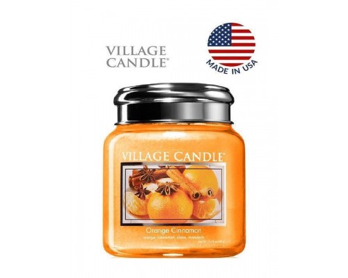 Декоративная свеча Village Candle Апельсин с корицей (92 грамма)