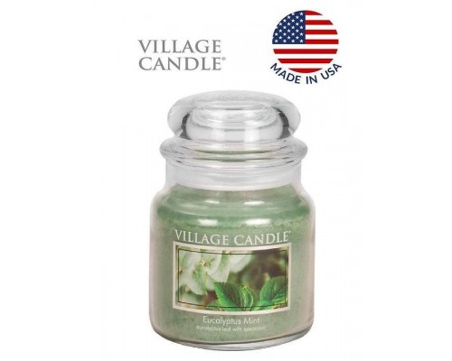 Декоративная свеча Village Candle Эвкалипт и мята (389 грамм)