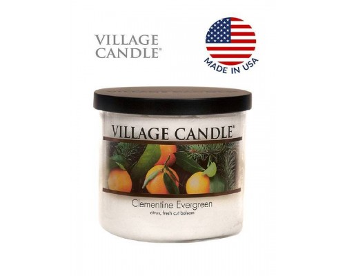 Декоративная свеча Village Candle Вечнозеленый клементин (396 грамм)