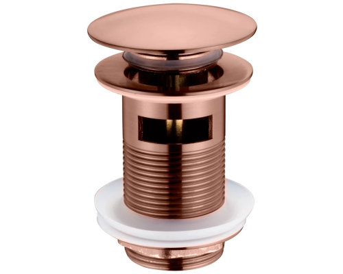 Boheme Донный клапан для раковины, Click-Clack с переливом, цвет: brushed bronze 612/2-BRB