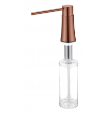 Boheme Дозатор жидкого мыла, встраиваемый, стеклянная колба, цвет: copper brushed 630-CB