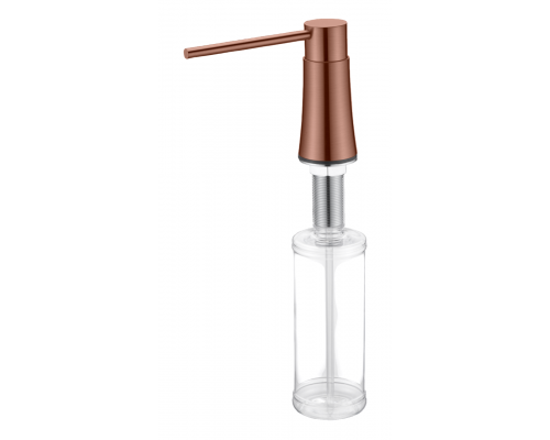 Boheme Дозатор жидкого мыла, встраиваемый, стеклянная колба, цвет: copper brushed 630-CB