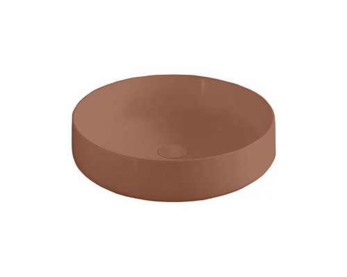 Раковина, Artceram, Cognac, шгв 480-480-125, отверстия для смесителя-отсутствуют, цвет-Brown tortora