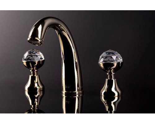 Boheme Imperiale Presente Смеситель для раковины на 3 отверстия, цвет: золото глянцевое 337