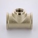 Тройник В никелированный UNI-FITT 1"x1/2"x1"